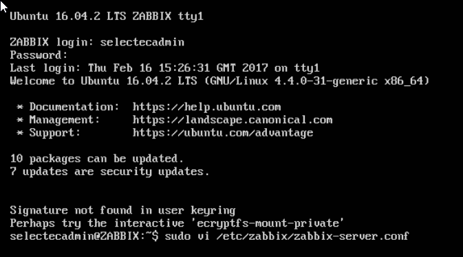 Step 6 - Create the Zabbix Database
