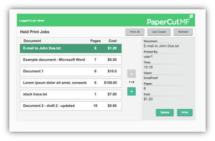 PaperCut MF on the new Xerox VersaLink and AltaLink MFPs