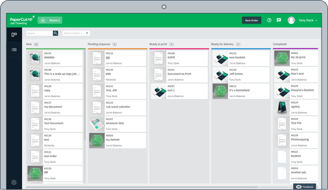 Production Printing, 3D Printing, Laser Cutting – track them all